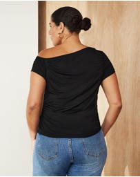 Atmos&Here Curvy - Off Shoulder Tank