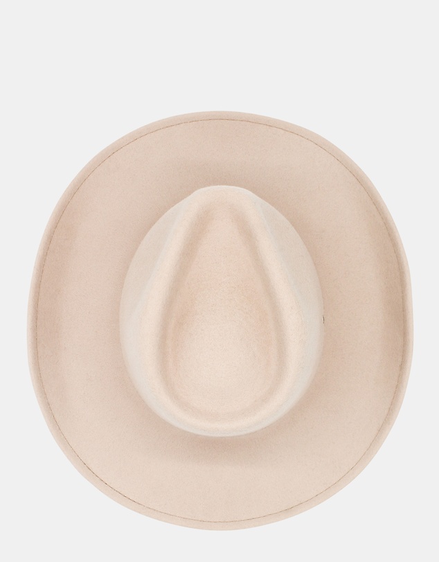 Morgan & Taylor - Arden Wool Cowboy Fedora in Cream