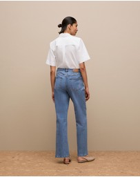 Trenery - Wide Leg Jean in Mid Blue