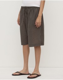Assembly Label - Harriet Check Shorts
