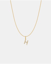 Ania Haie - Ania Haie Gold Letter H Initial Necklace