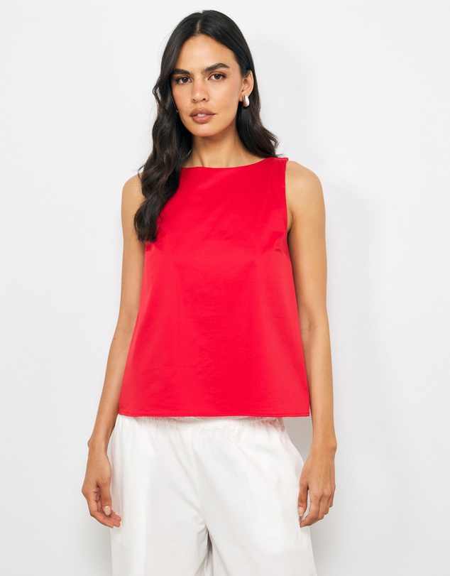 AERE - Vaila Cotton Poplin Top
