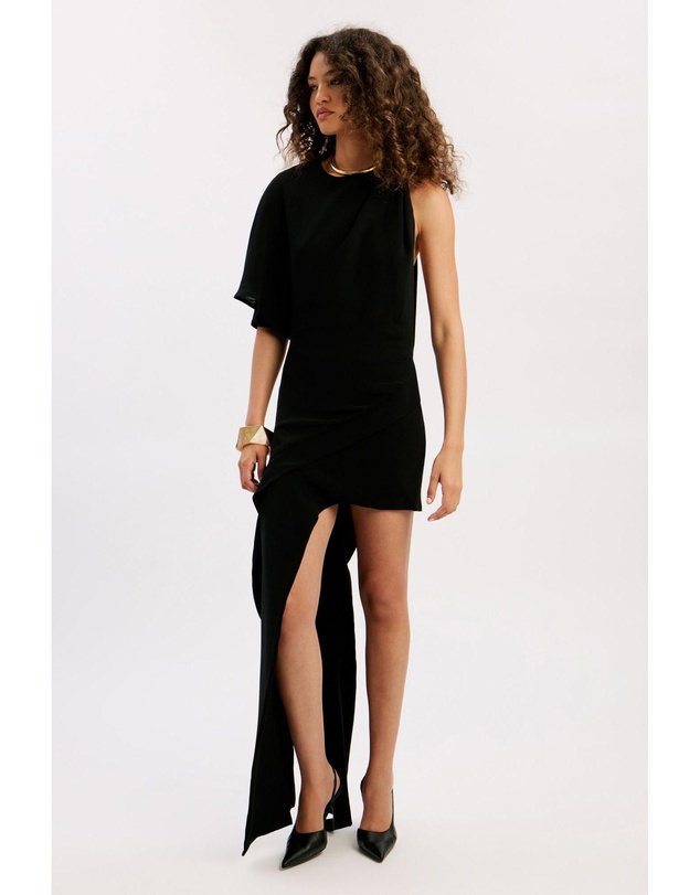 Bardot - Halsey High Low Drape Dress