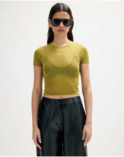 Minima Esenciales - Renna Lyocell Silk Blend Sheer Tee