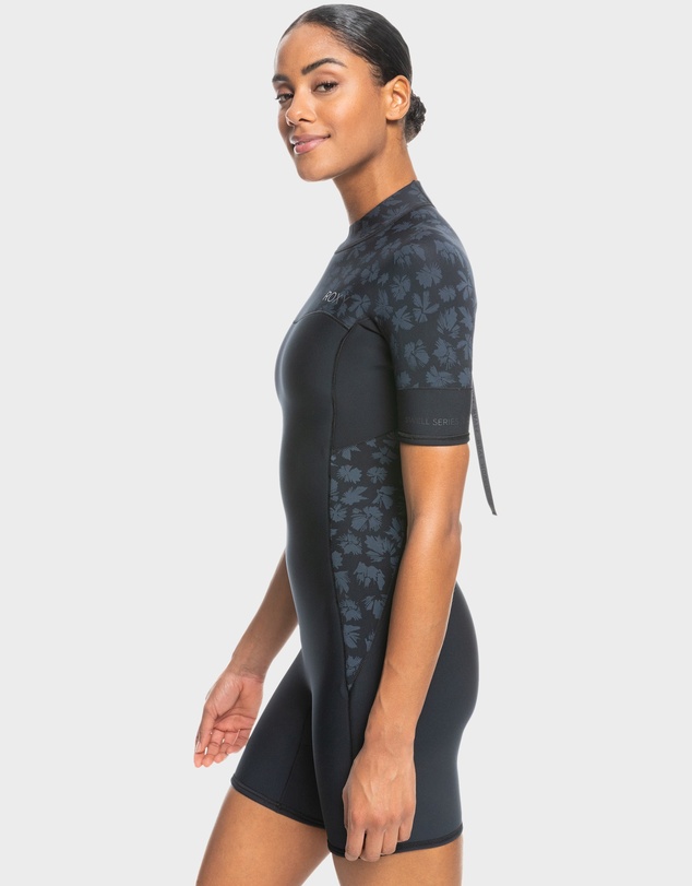 Roxy - Womens 2mm Swell Series Short Sleeve Back Zip Springsuit