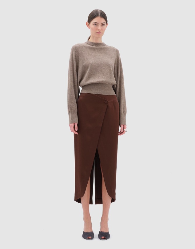 REMAIN Birger Christensen - Midi Wrap Skirt