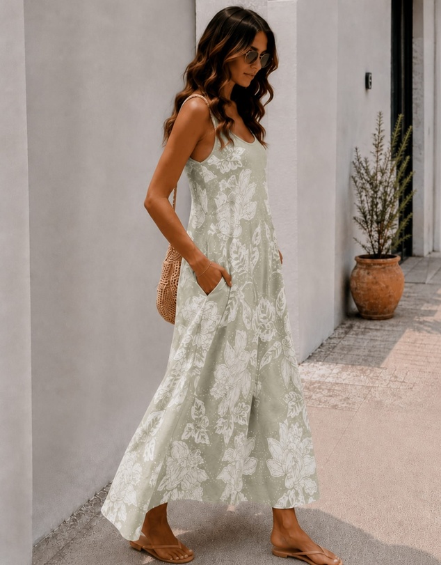 Esther & Co - Noerele Dress - Light Khaki