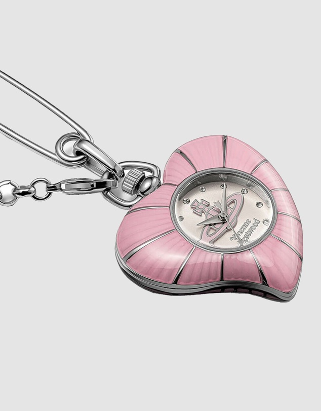 Vivienne Westwood - Vivienne Westwood Heart Pendant 32mm Pink Watch