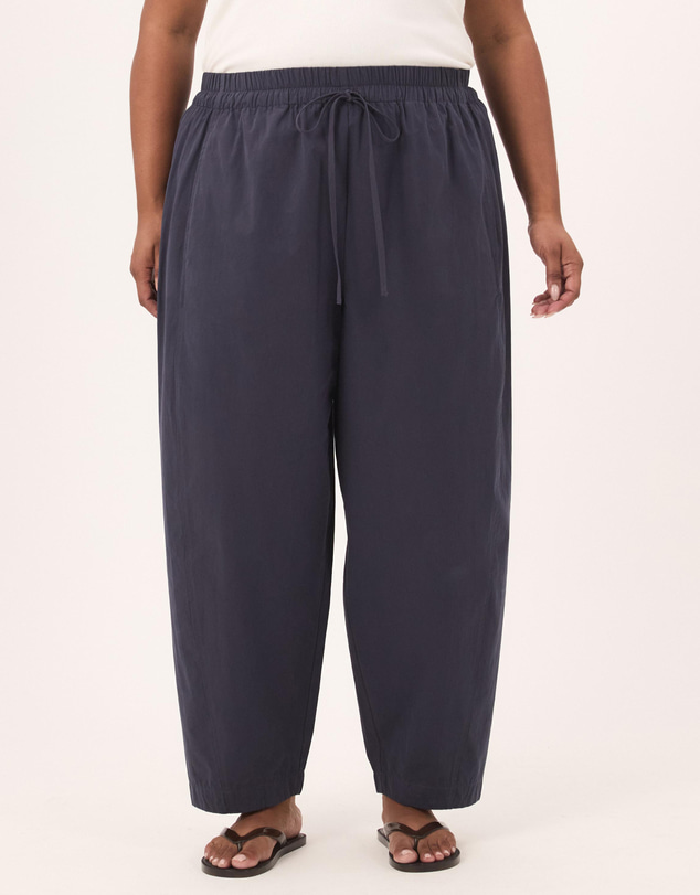 Atmos&Here Curvy - Sienna Cotton Barrel Leg Pants