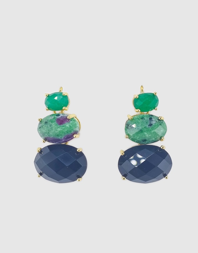 Miz Casa and Co - Cleo Gemstone Studs Earrings
