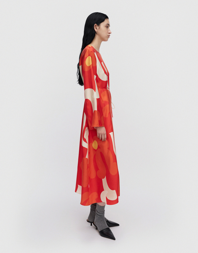 Marimekko - Keskenään Kukkahattu Dress