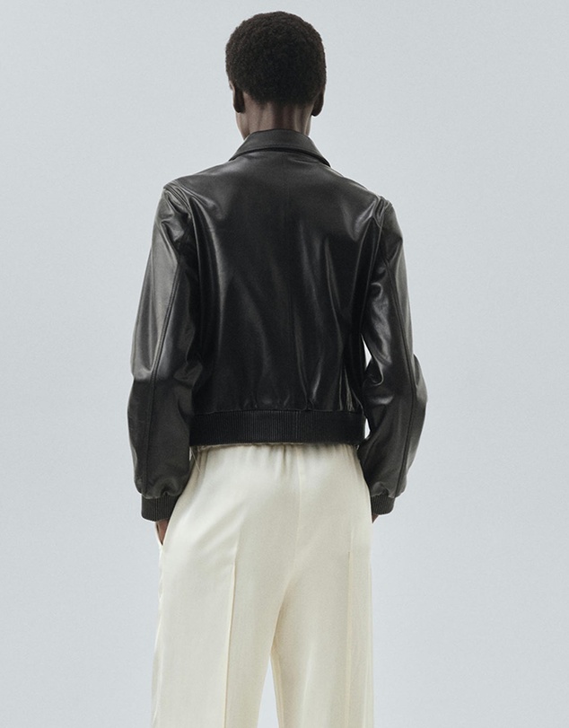 M.N.G - 100% Leather Bomber Jacket