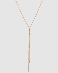 Elli Jewelry - Necklace Y-Chain 925 Sterling Silver Gold-Plated