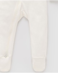 Purebaby - 2 Pack Zip Growsuit -Kids-Babies