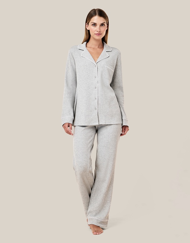 Papinelle - Claire Cotton Waffle Full Length PJ Set