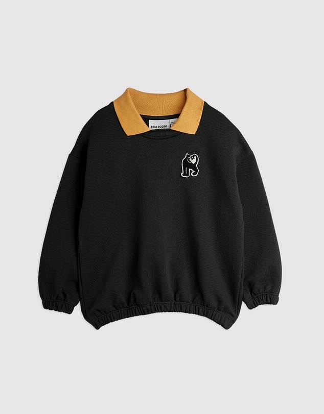 Mini Rodini - Panther Patch Collar Sweatshirt - Babies-Teens