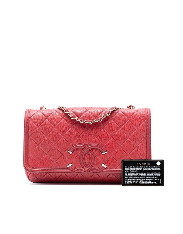 Pre-Loved by Azura Reborn - Pre-Loved Medium Quilted Caviar CC Filigree Flap