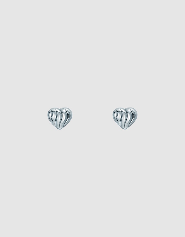 Ted Baker - ROCHELLE: Ripple Heart Micro Stud Earrings