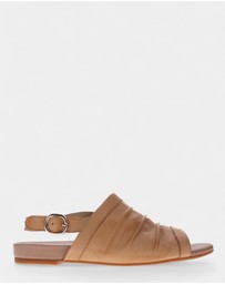 Mia Vita - Mandy Flat Sandal - Almond