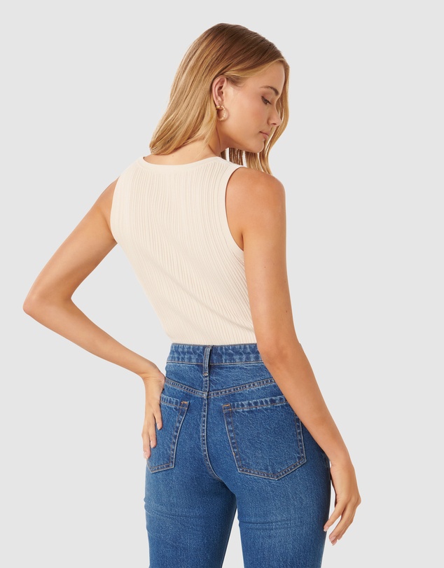 Forever New - Seville Rib Knit Tank Top
