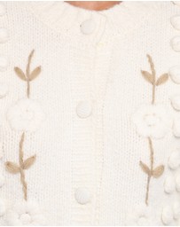 Petal & Pup - Cleo Floral Cardigan - Cream