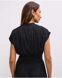The Fated - Della Gathered Maxi Dress
