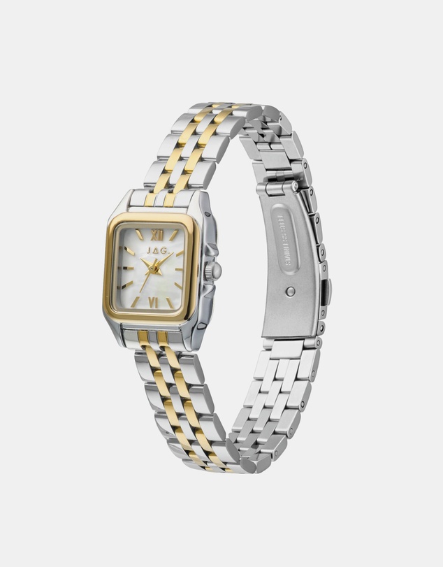 Jag - Berrima Womens White MOP 20.3mm Two-Tone Watch