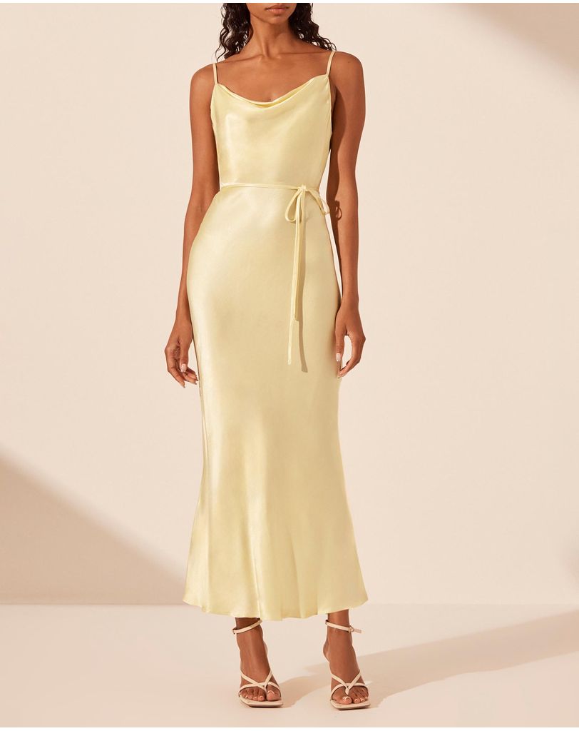 La Lune Bias Cowl Dress by Shona Joy Online | THE ICONIC | Australia