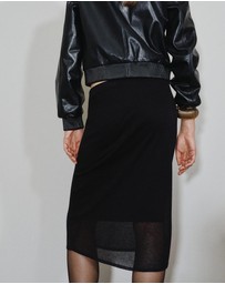 M.N.G - Ribbed Midi Skirt