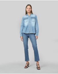 DRICOPER DENIM - Della Pacific Blue Slim Straight Leg Jeans