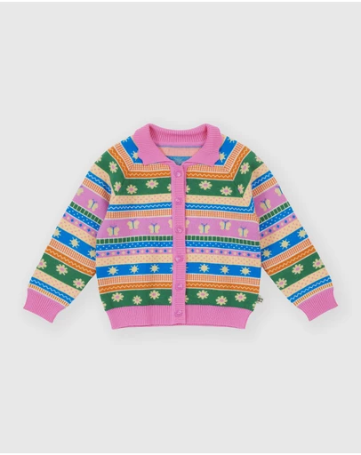Goldie + Ace - Flutter By Knit Cardigan - Babies-Kids