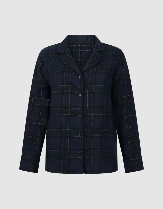 Hunkemoller - Long Sleeve Flannel Twill Check Shirt