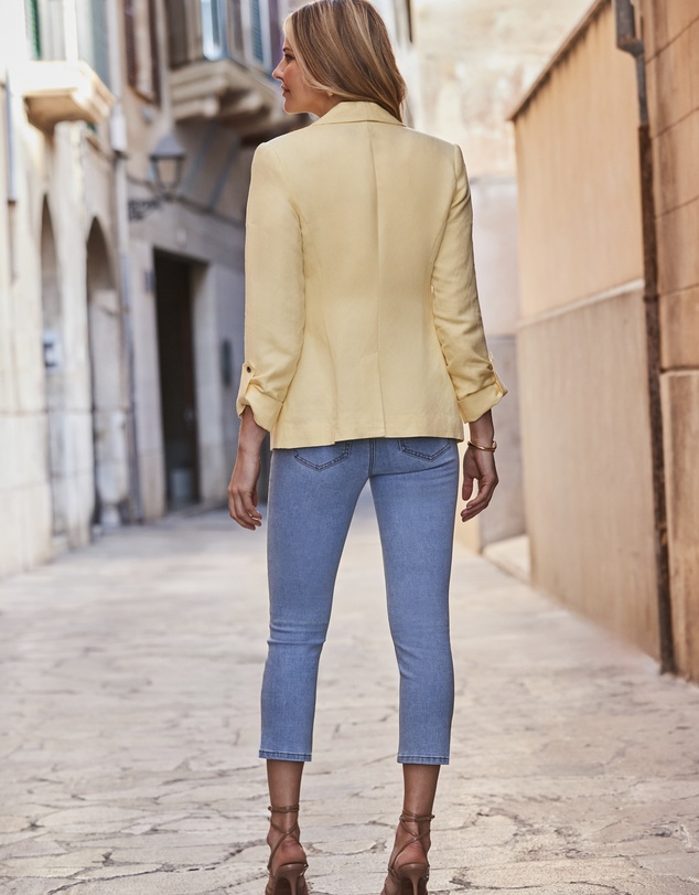 Sosandar - Linen Blend Blazer