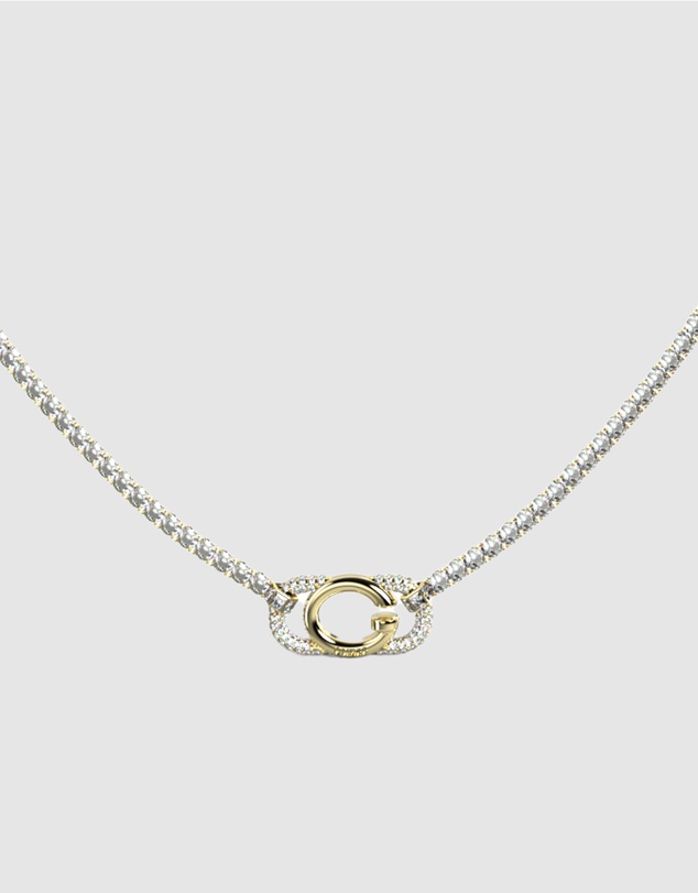 GUESS - Gold-Tone Oh My G Necklace