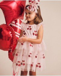 Huxbaby - Sequin Cherry Pie Tulle Dress - Babies