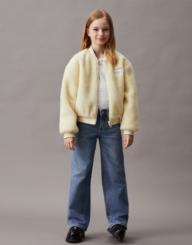 Calvin Klein Jeans - Girls Reversible Teddy Bomber Jacket