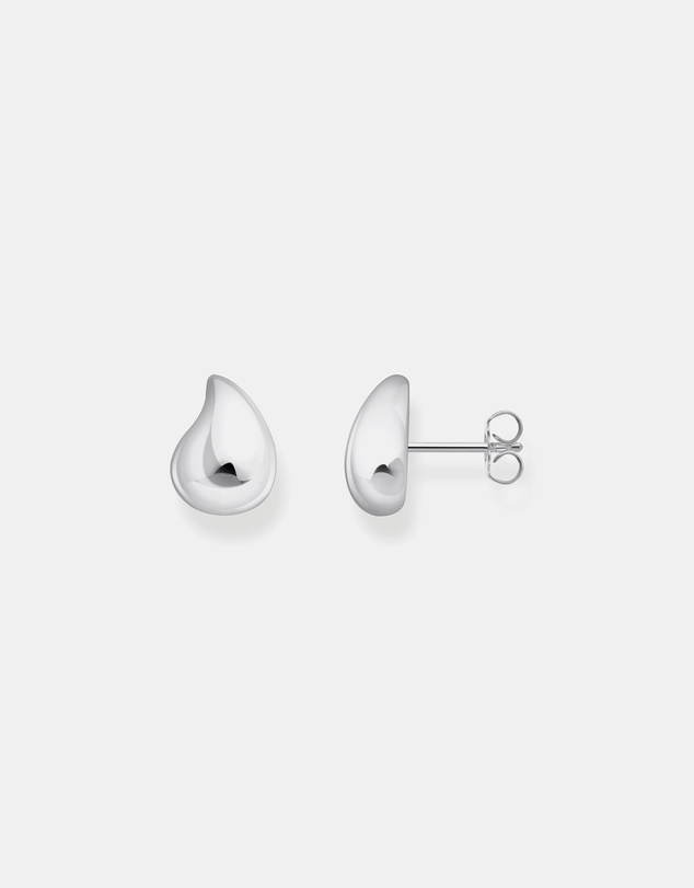THOMAS SABO - Ear studs in organic shape silver