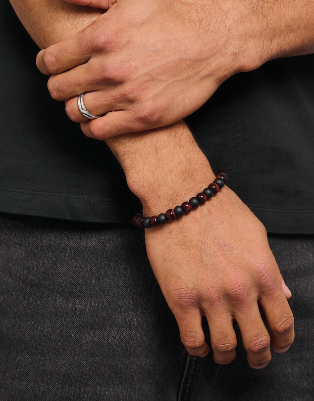 THOMAS SABO - THOMAS SABO Obsidian and red tiger's eye Bracelet
