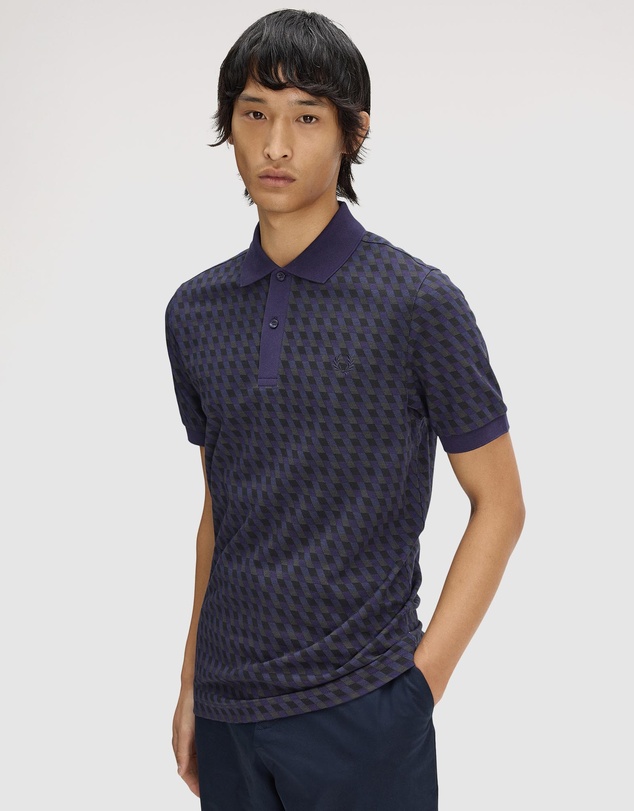 Fred Perry - Slanted Geometric Print Fred Perry Shirt