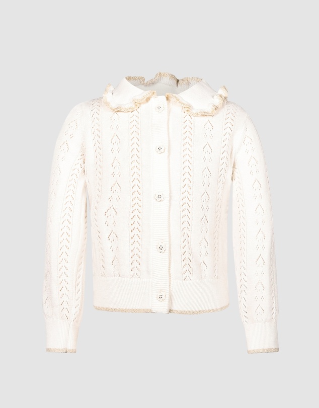 Fleur Harris - 'Heirloom Treasures' Roisin Cardigan in Snow White