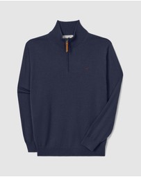 R.M.Williams - Ernest 1/4 Zip Merino Knit