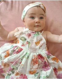 WITH LOVE FOR KIDS - Cotton Muslin Dress - Babies - Kids