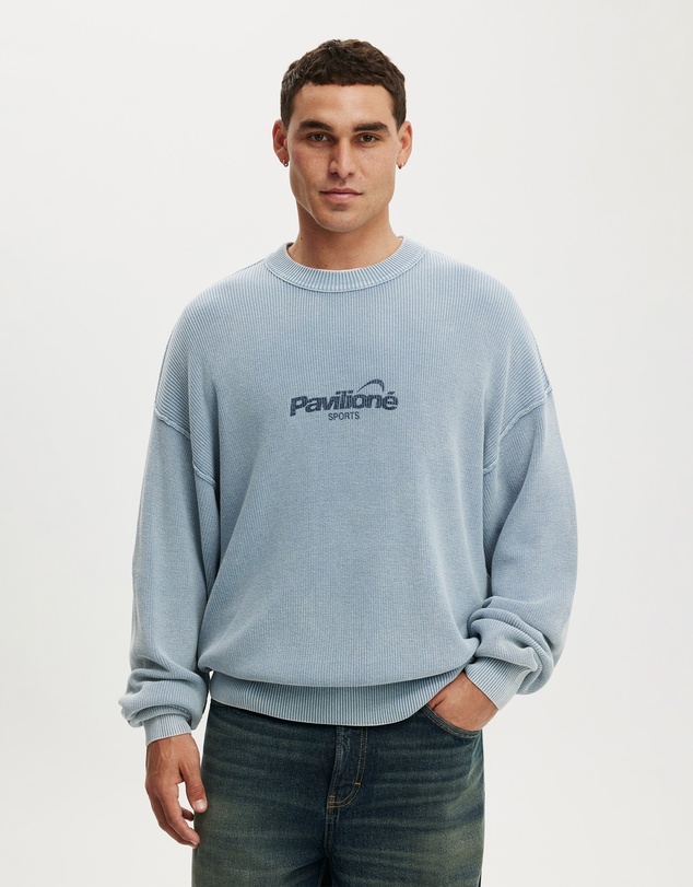 Cotton On - Washed Graphic Crew Knit