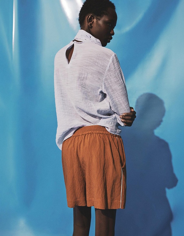 M.N.G - Textured Shorts With Contrasting Trim