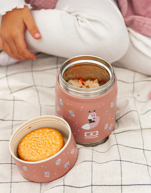 Monbento - Monbento Handy Kids Insulated Lunch Box with Compartments - Fox