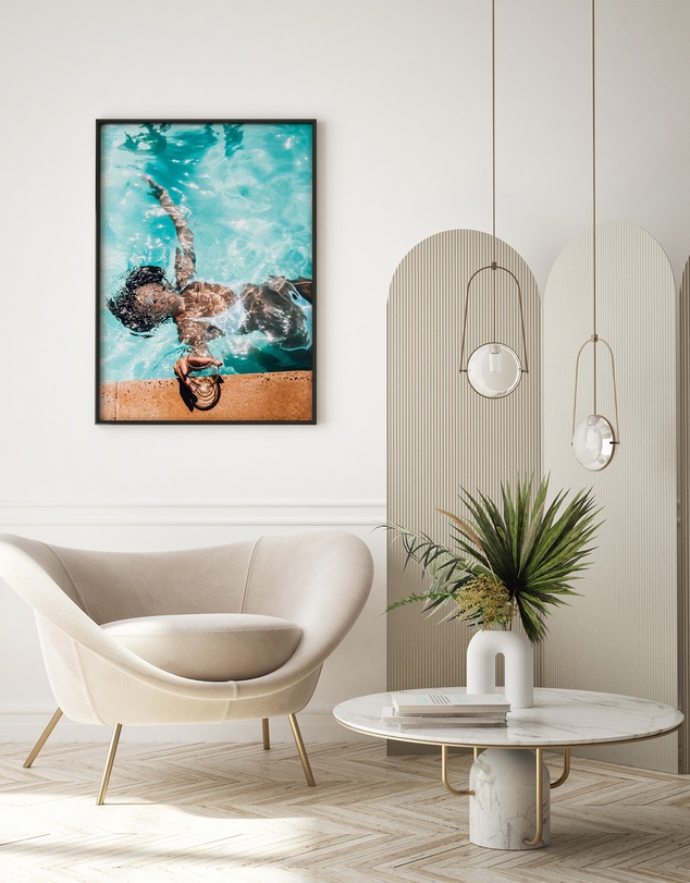 Olive et Oriel - Poolside Bliss Art Print