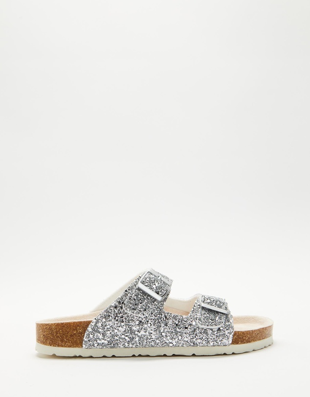 Holster - Farah Glitter Slide - Silver - Women's