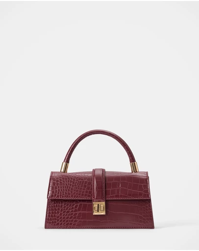 Forever New - Violet Lock Detail Top Handle Bag
