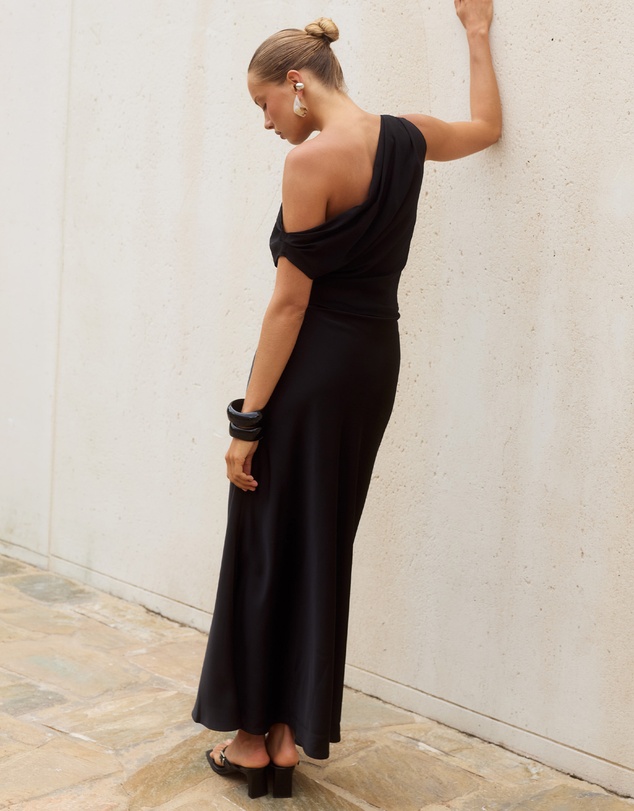 Runaway the Label - Mila Off Shoulder Cowl Maxi Dress