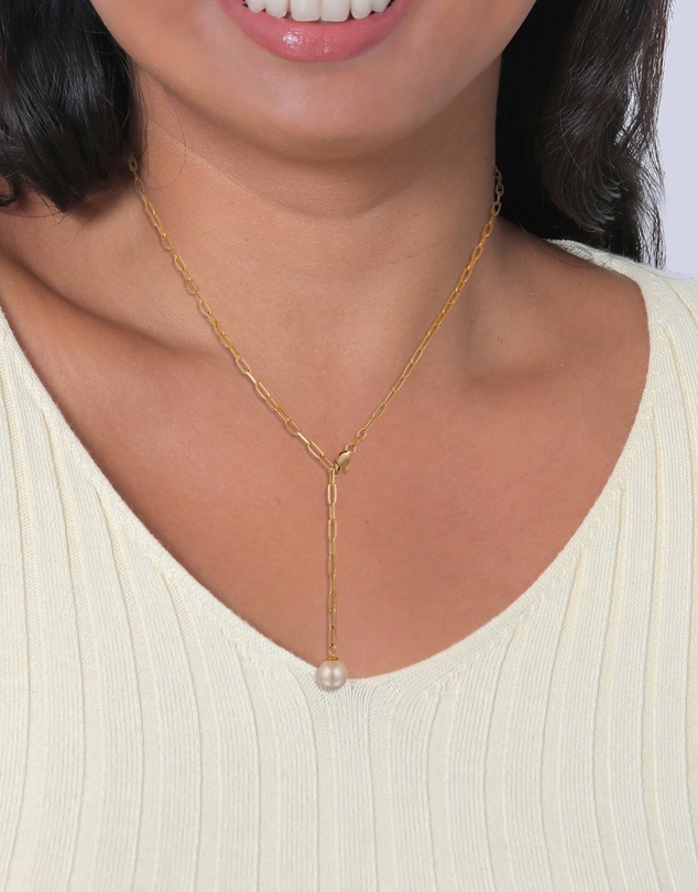 Elli Jewelry - Necklace Pearl Ball 925 Sterling Silver Gold-Plated